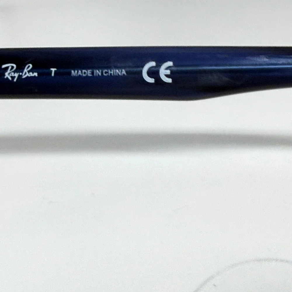Ray Ban Burbank Jr RB9083V 3848 Blue Striped Eyeglass‎ Frames 43-19 130 Kids